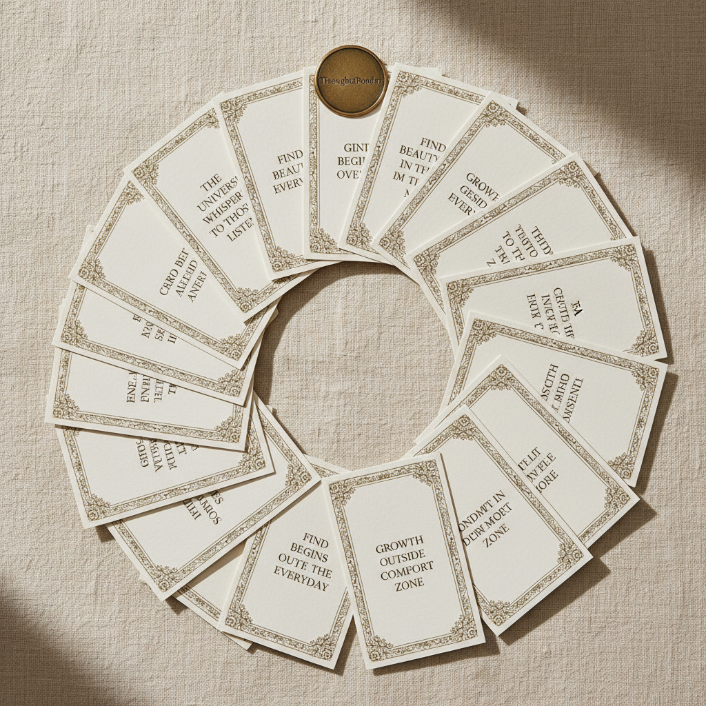 Cards Fanned Flat Lay