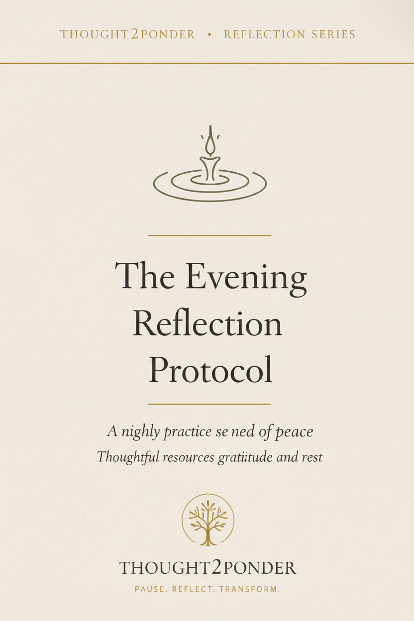 The Evening Reflection Protocol